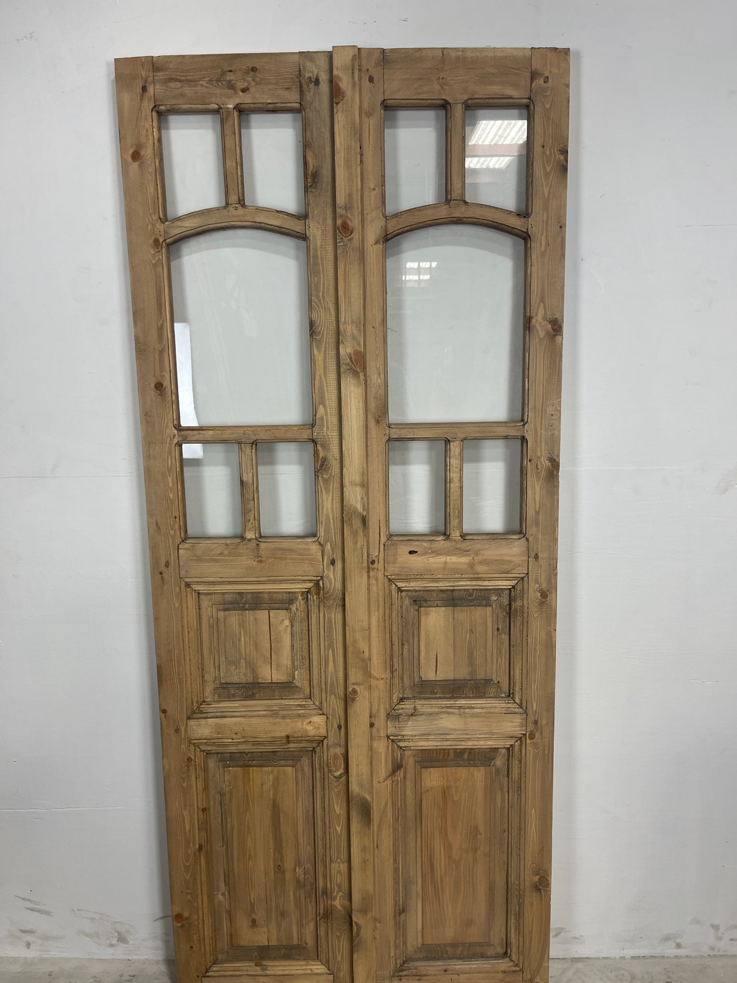 French Panel door with glass  (79.75 x 33.25) N020