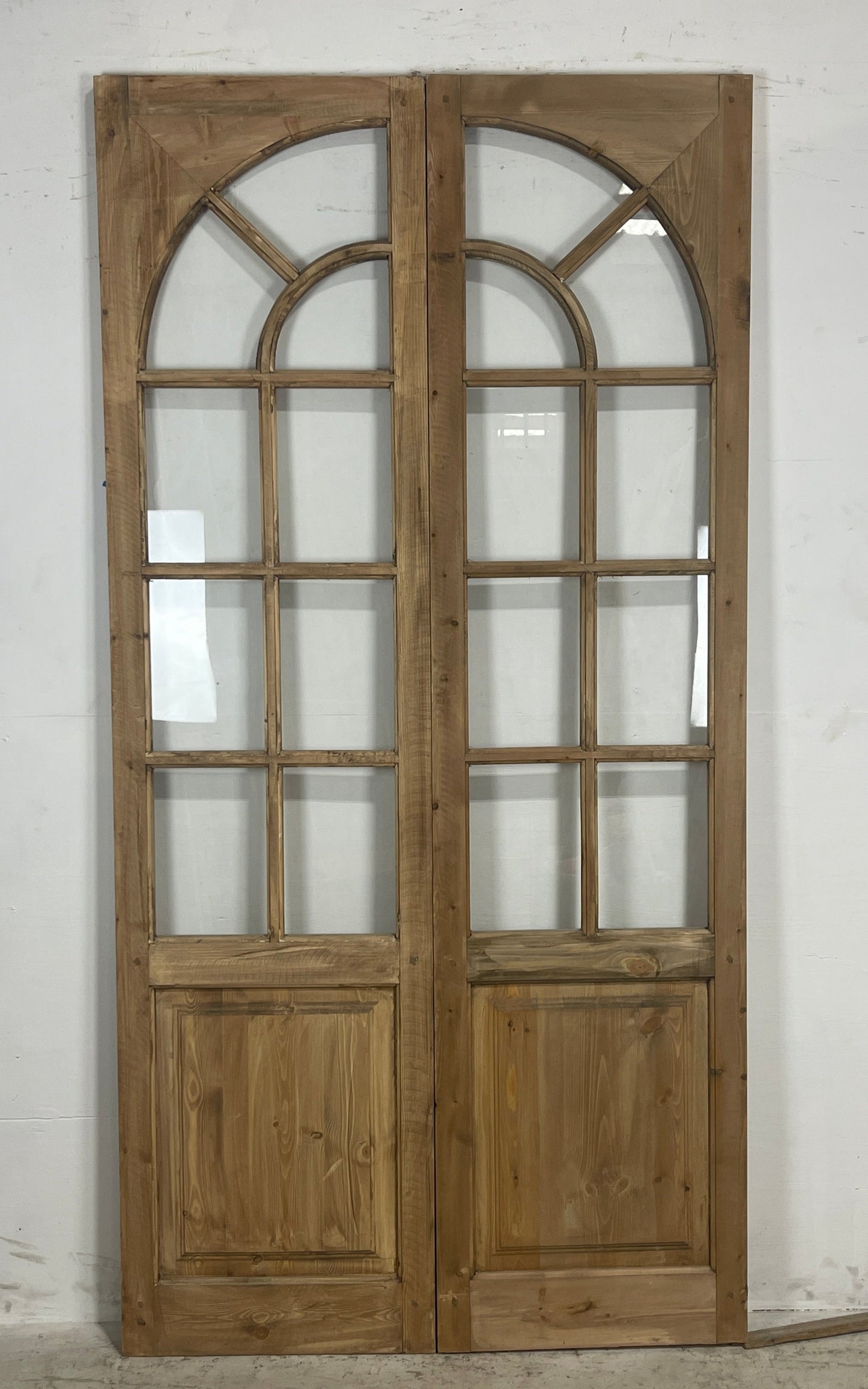 French Panel door with glass  (94.5 x 47.25) N018