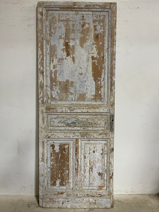 Antique French panel door (95.75x35.5) K803