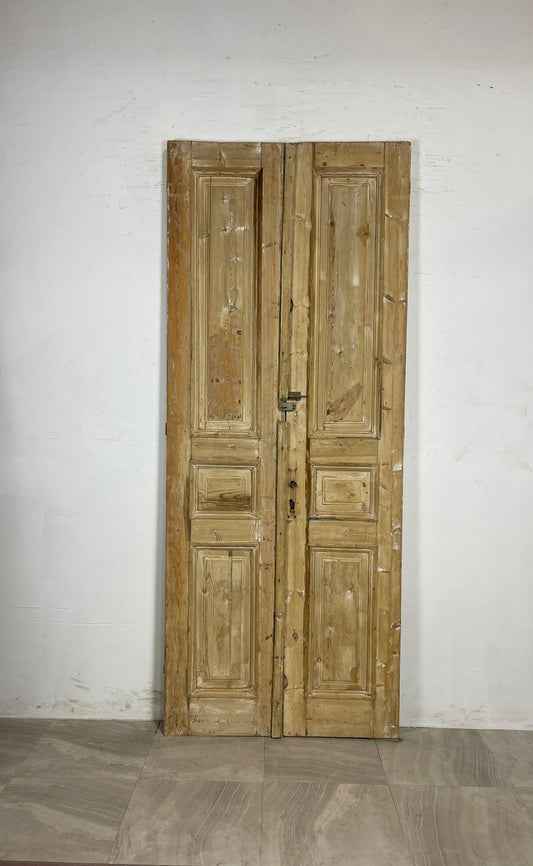 Antique French panel Doors  (96 x 38.75)  N076