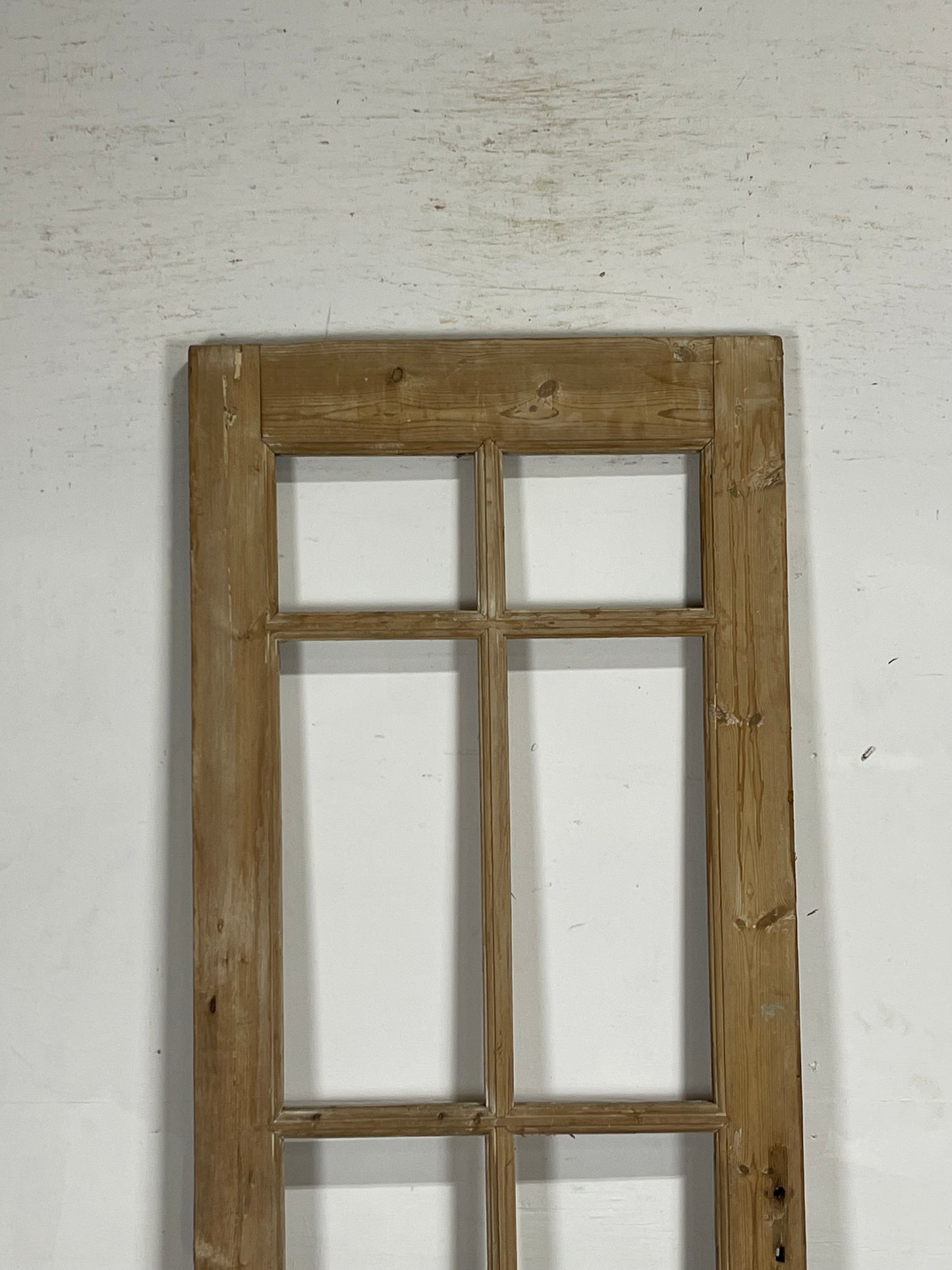 Antique French Panel Door with Glass  (85.5x28.75) M248