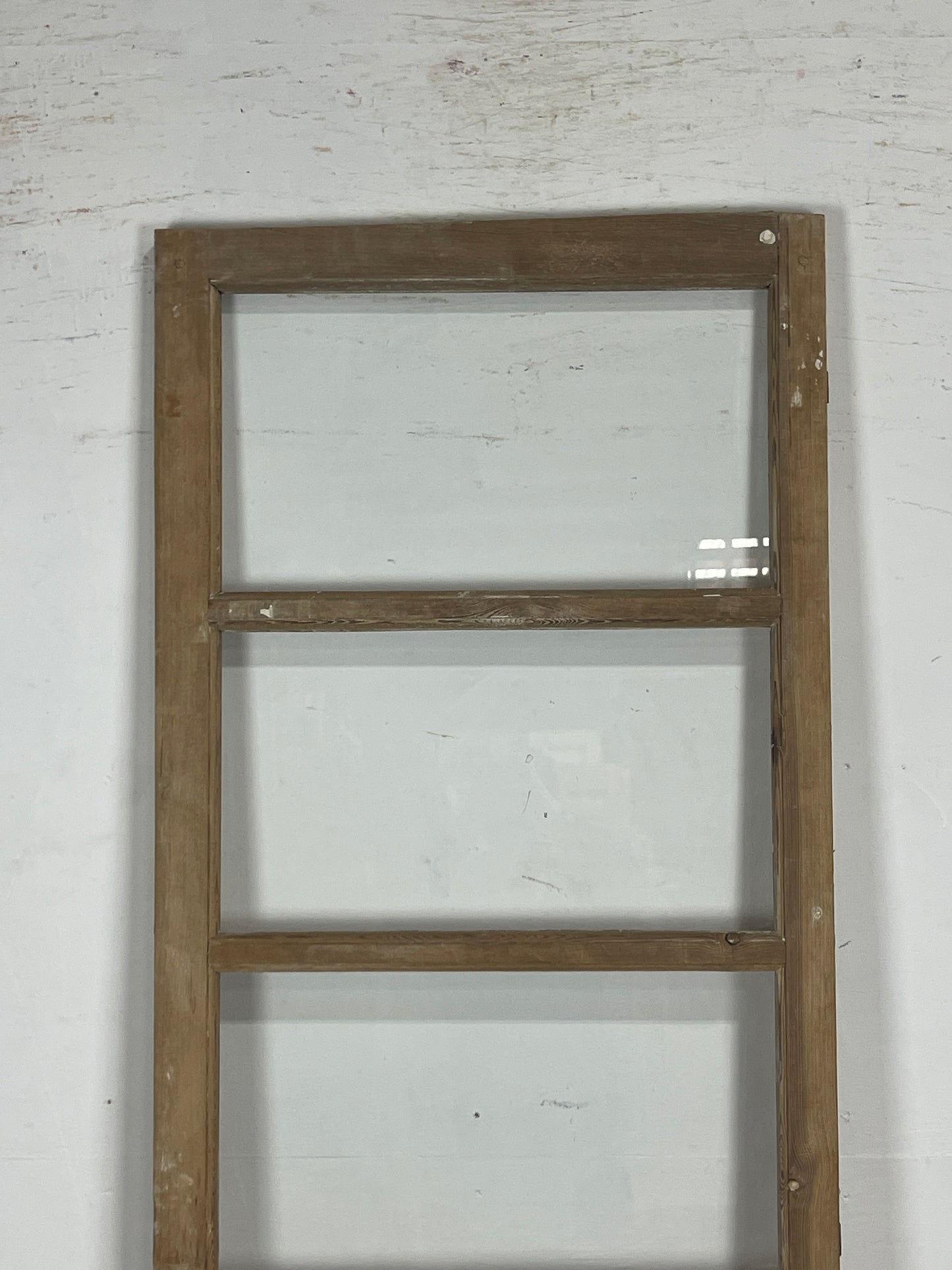 Antique French Panel Door with Glass  ( 88.5 x 28.25) N184