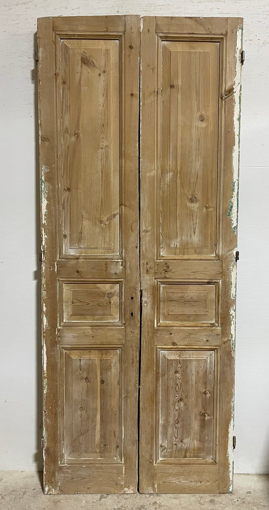 Antique French panel doors (94.25x39) I158