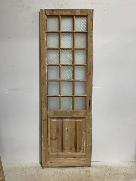 Antique French doors with glass (93.25x30) H0179s