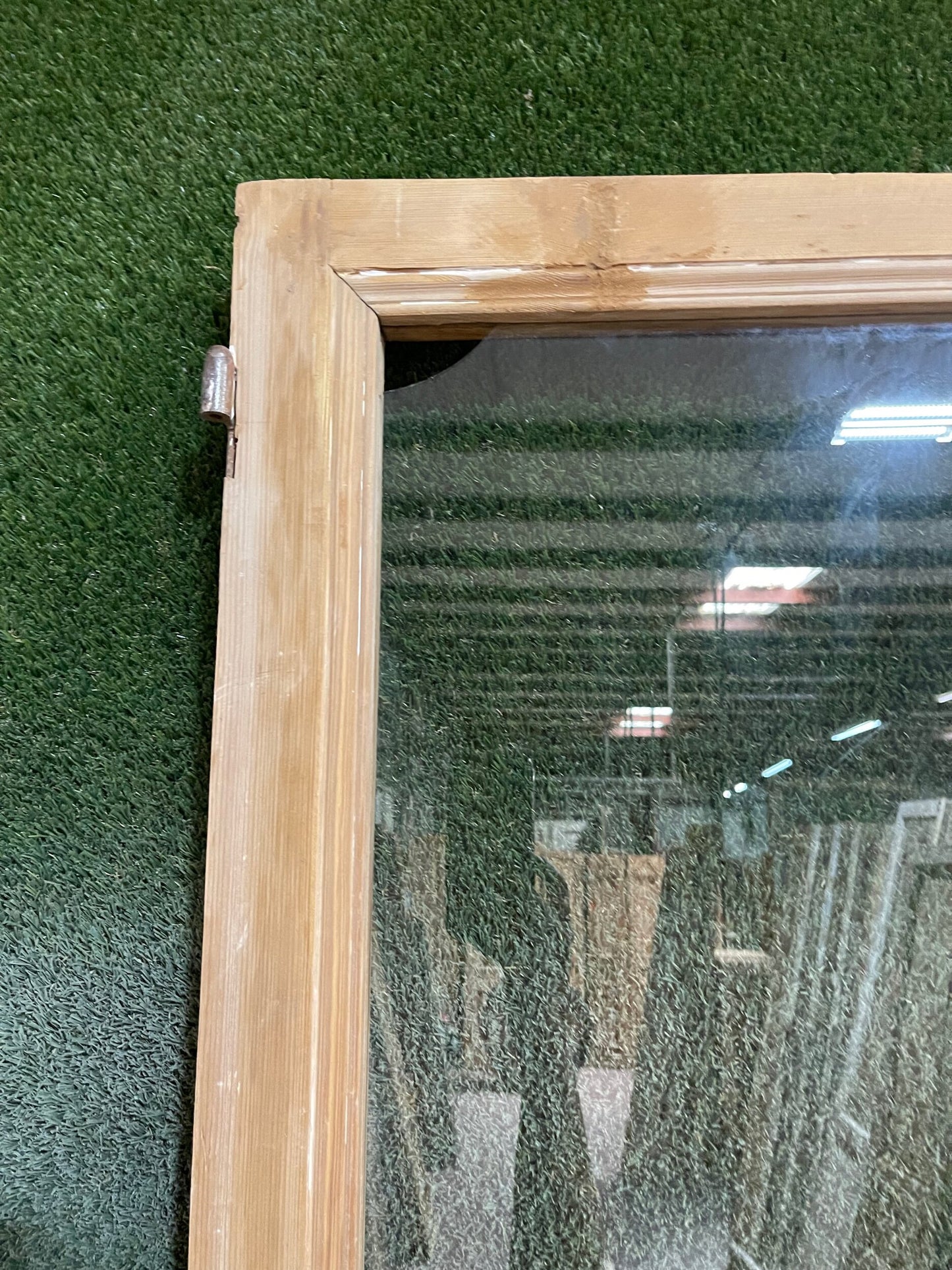 Antique French door (103.5x44.5) with glass D161