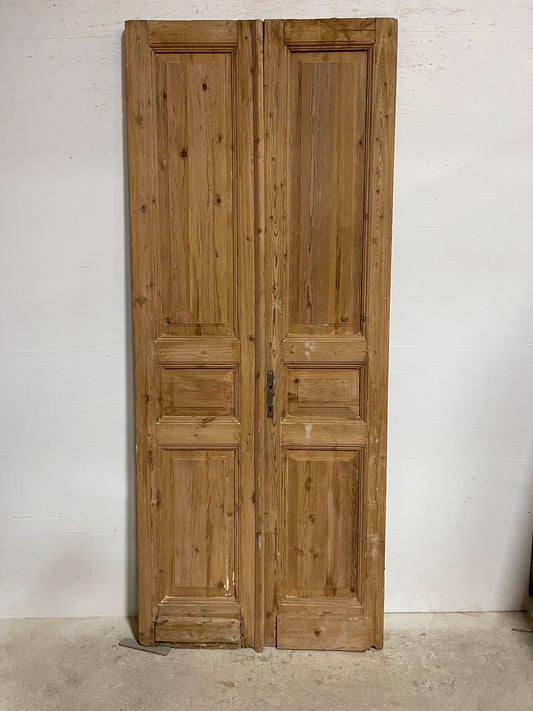 Antique French panel doors (97.25x39.75) I106