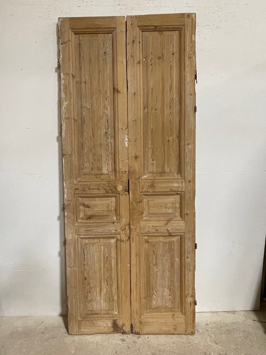 Antique French panel doors (92.25x38) I132