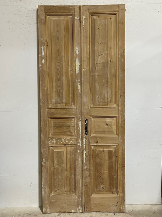 Antique French panel doors (95x39) I189