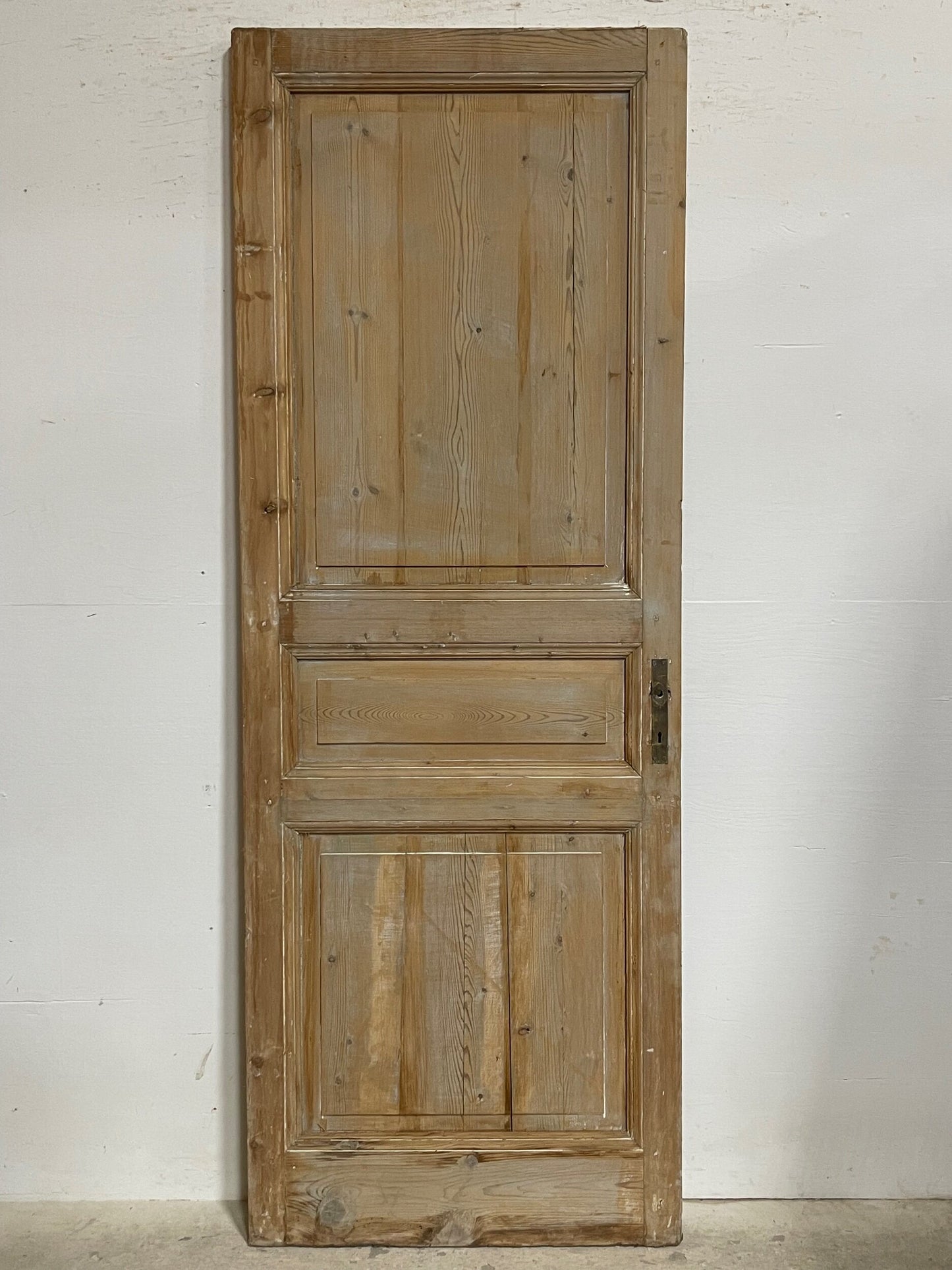 Antique French panel door (89.25x32.5) I204