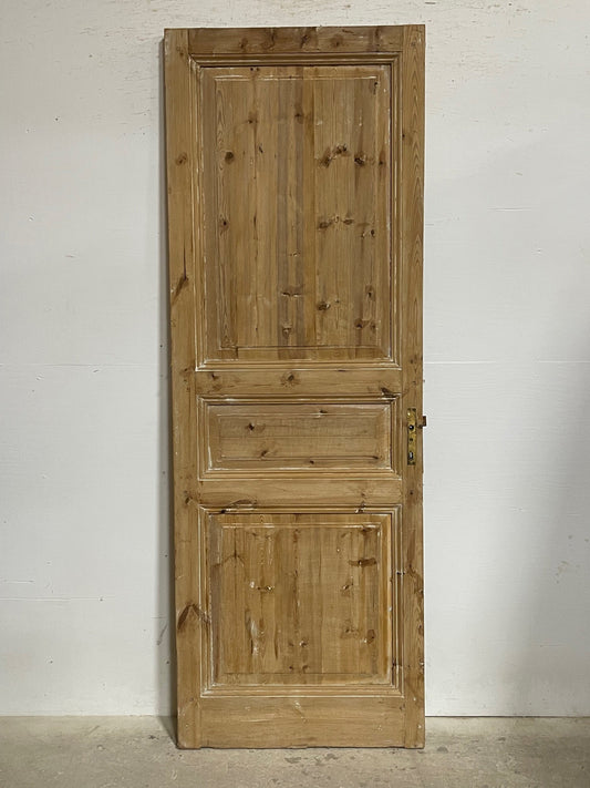 Antique French panel door (89x31.25) I210