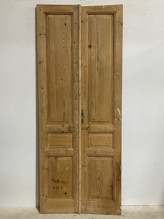 Antique French panel doors (93.75x37.5) I166