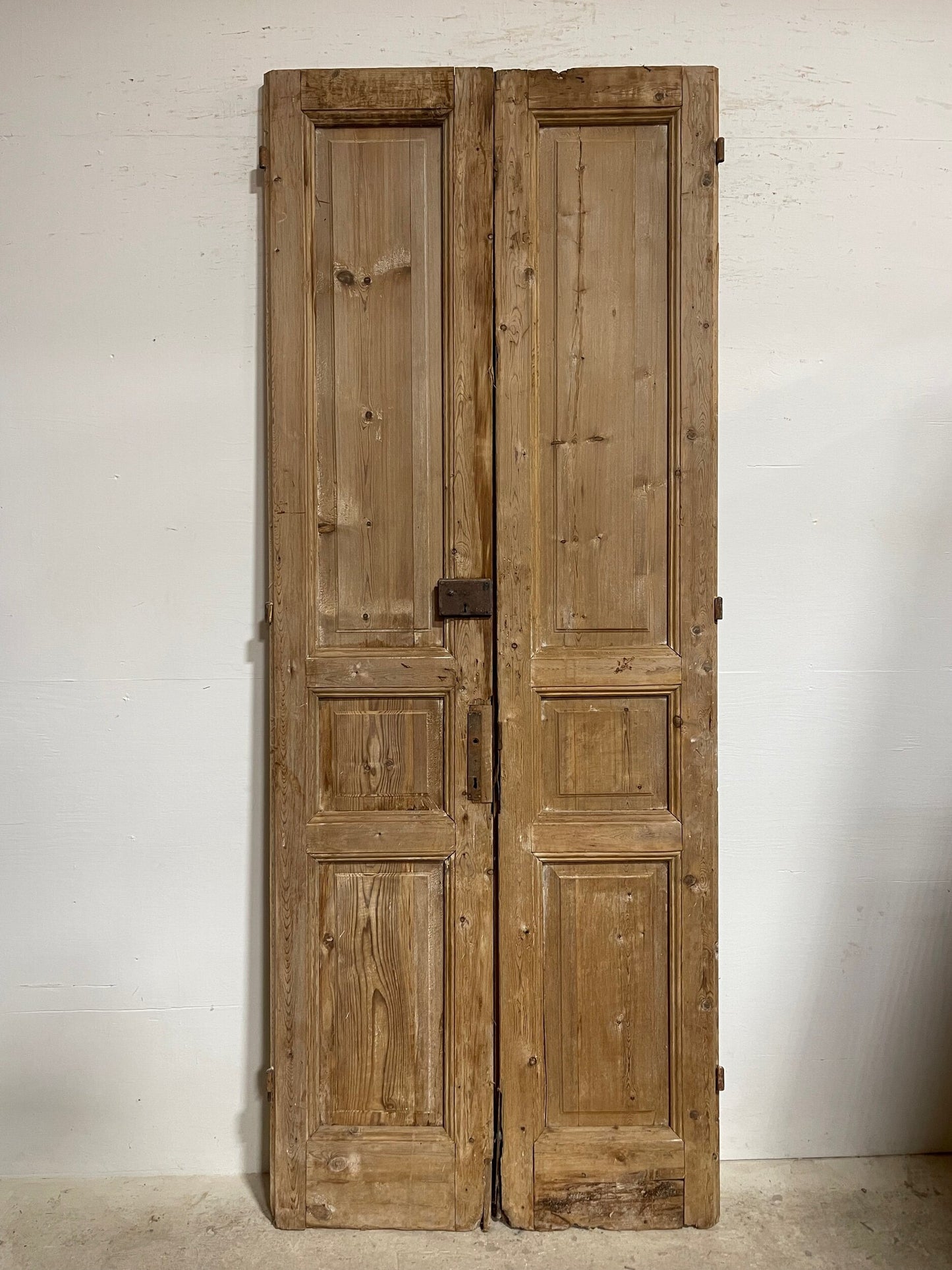 Antique French panel doors  (101 x 39.5) I056