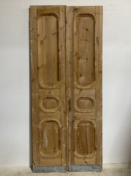 Antique french panel doors (101.5 x 43.75) I058