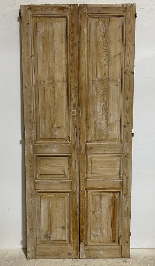 Antique French panel doors (92.25x39.25) I125