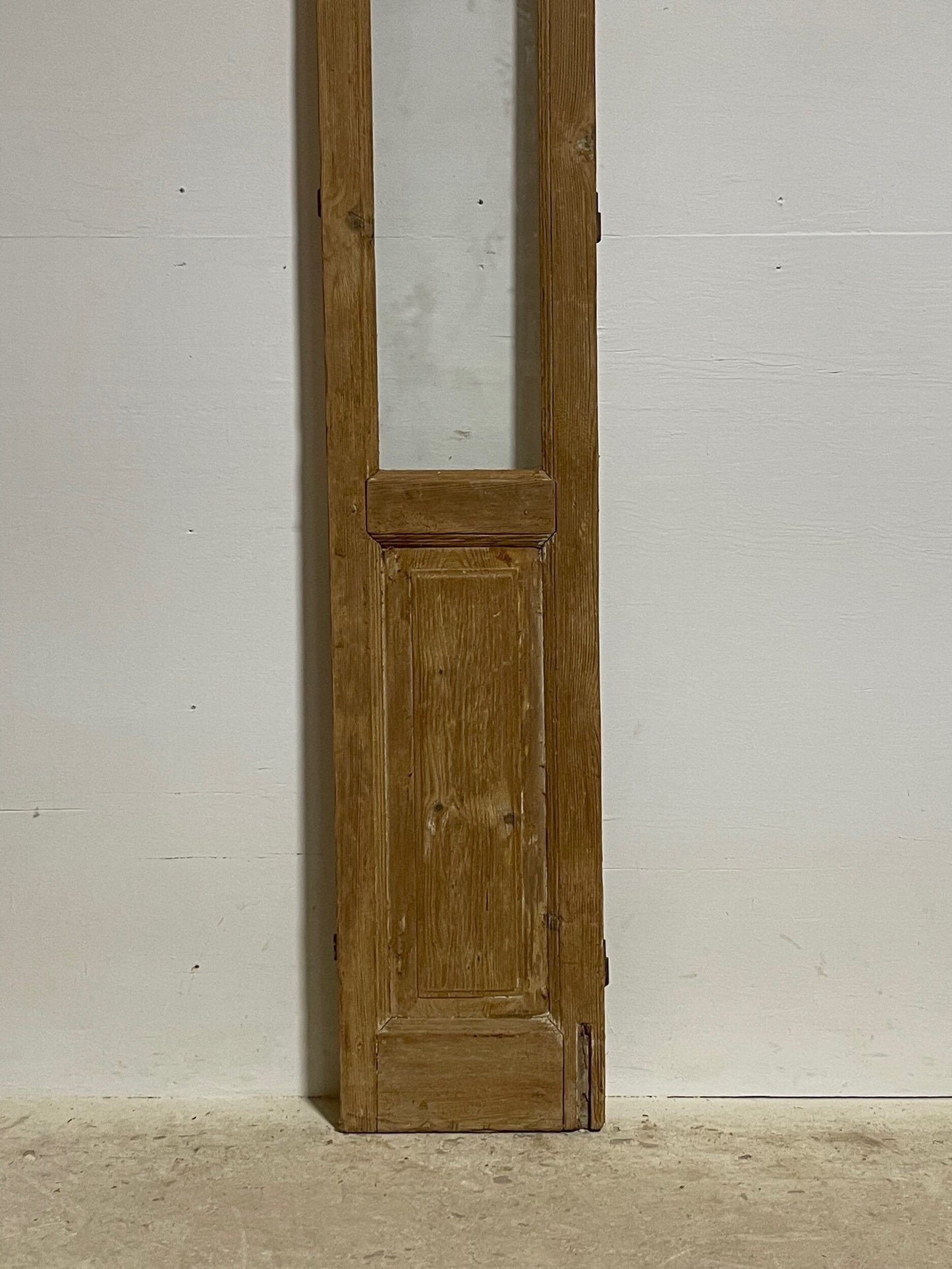 antique French door with glass (94.5x14.25) H0271s