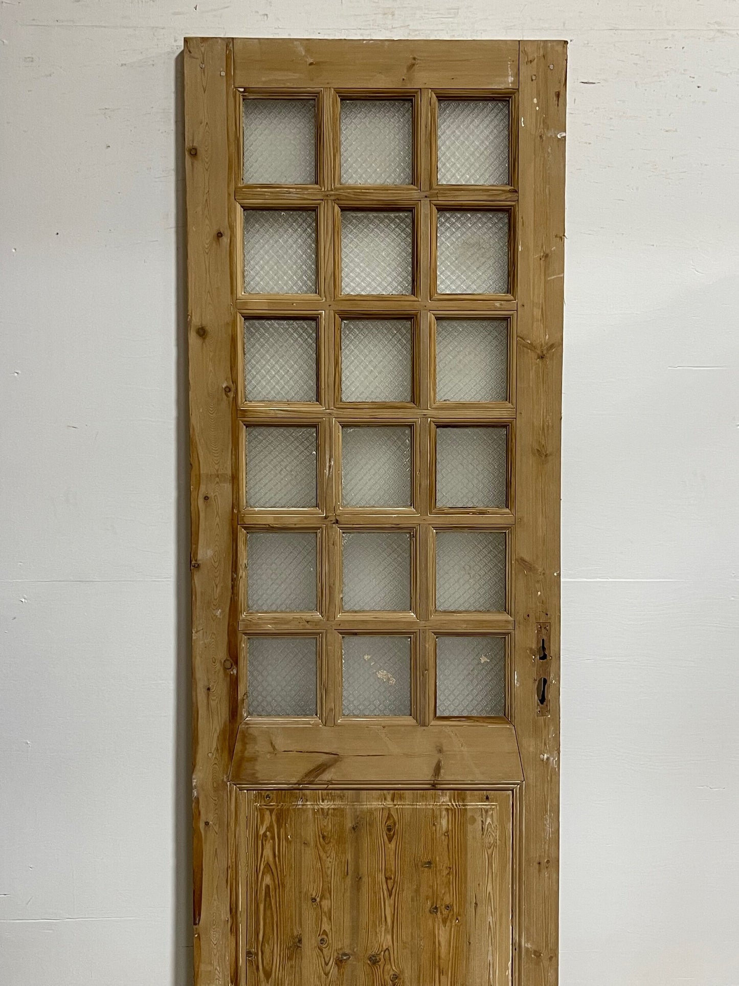 Antique French doors with glass (94.5x32.25) H0175s