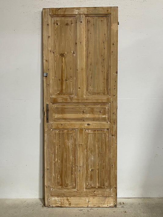 Antique French panel door (87.75x32.5) I206