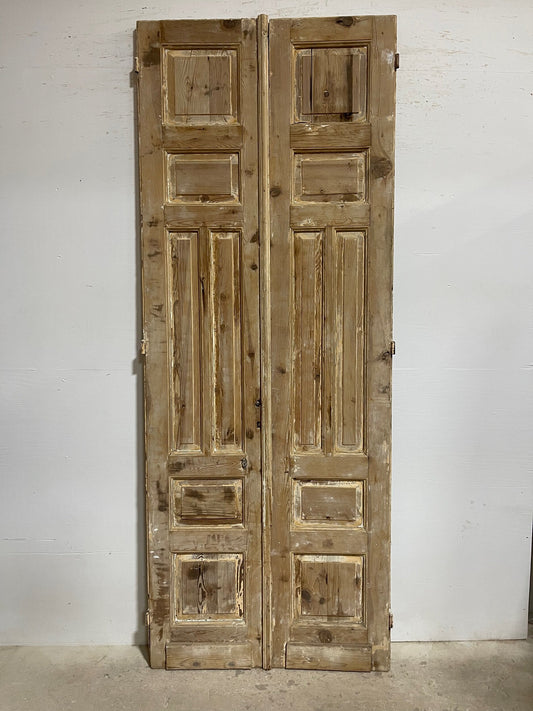 Antique French panel doors (102.5x39.5) I196