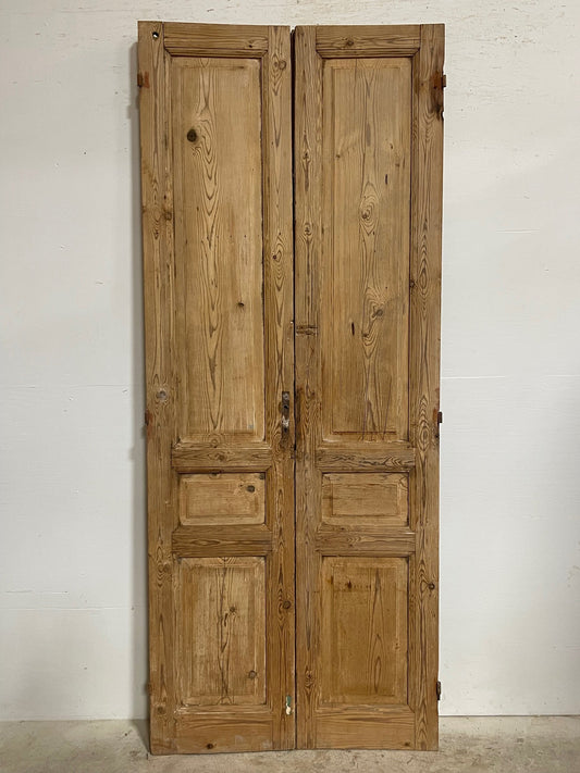 Antique French panel doors (93x38) I118