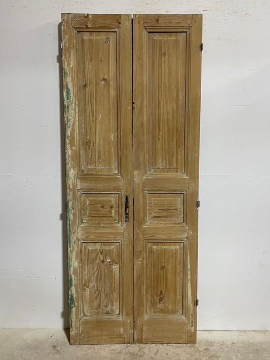 Antique French panel doors (90.25x36.75) I113