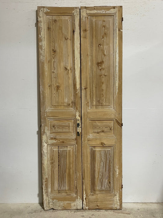 Antique French panel doors (93.75x38.25) I165