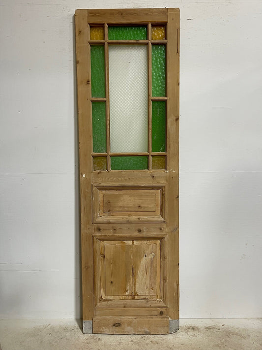 Antique French doors with glasss (94x29) H0171s