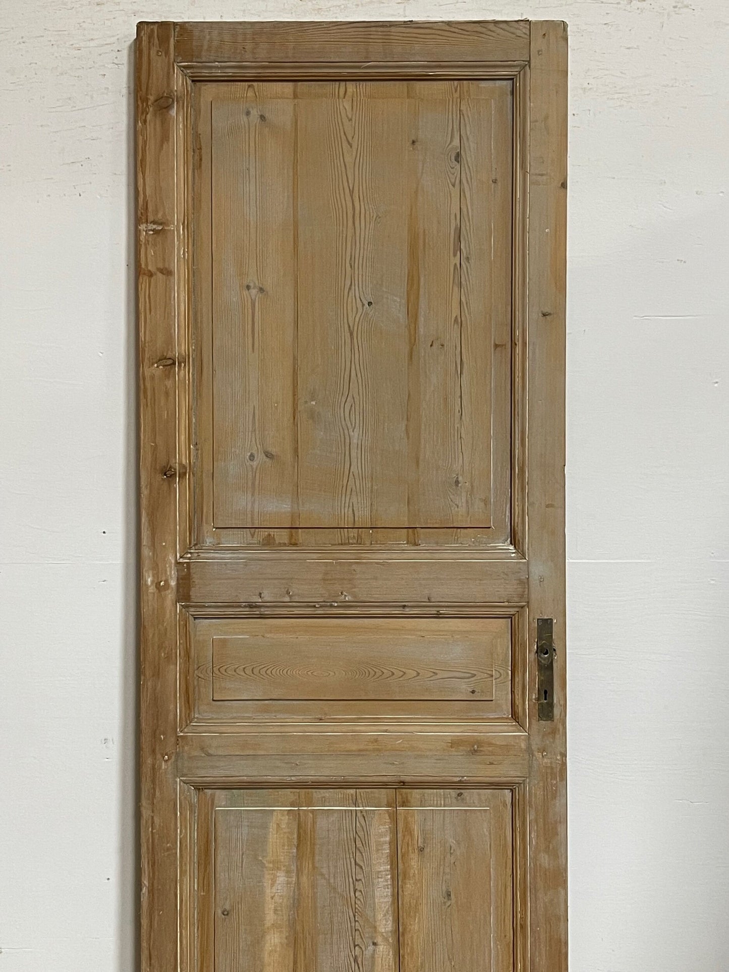 Antique French panel door (89.25x32.5) I204