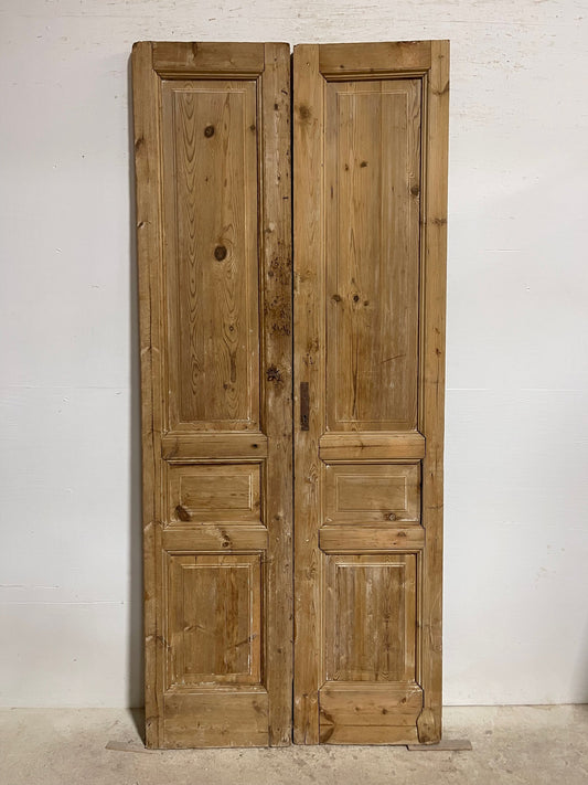 Antique french panel doors (92 x 40) I099