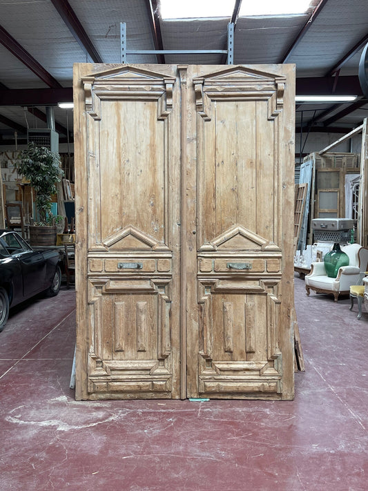 Antique French panel door (107.5x71) E1006g