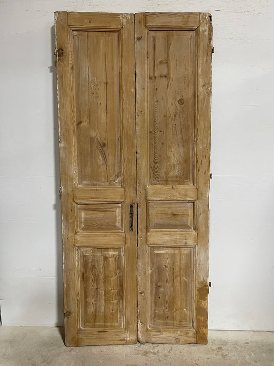 Antique French panel doors (91x41) I07