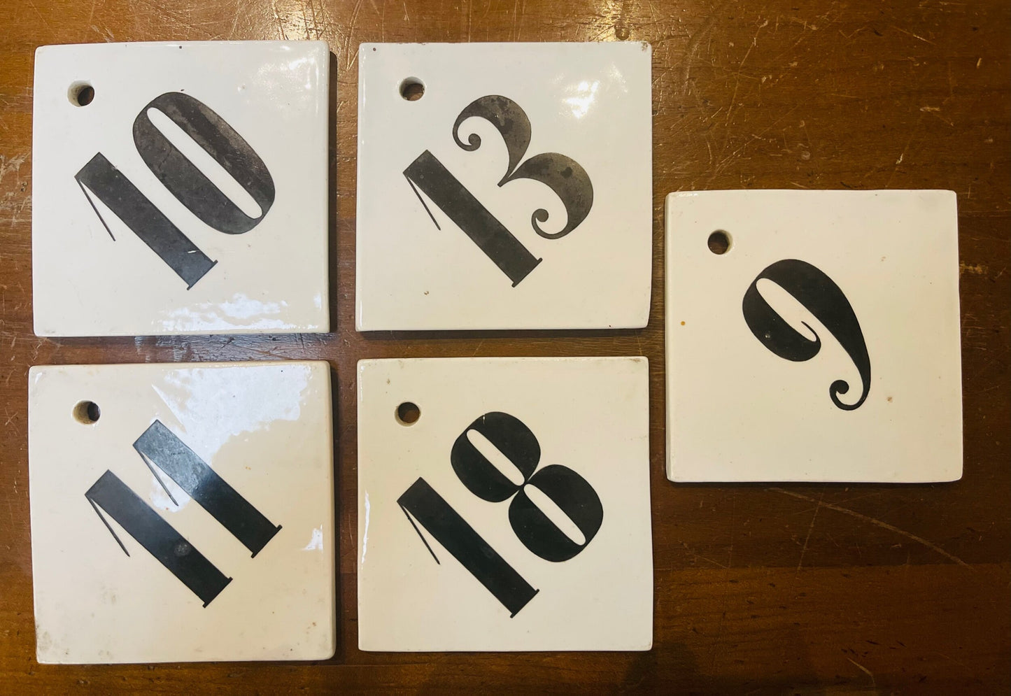 Tile numeric signs