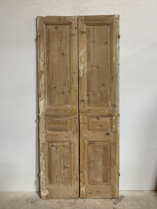 Antique French panel doors (92.25x40.5) I116