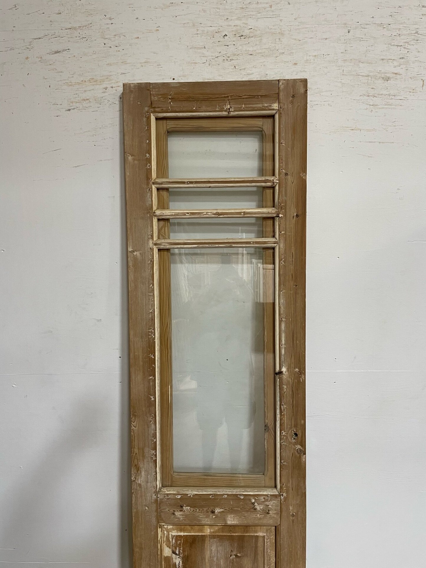 Antique French door (88.75x24) with glass F0868