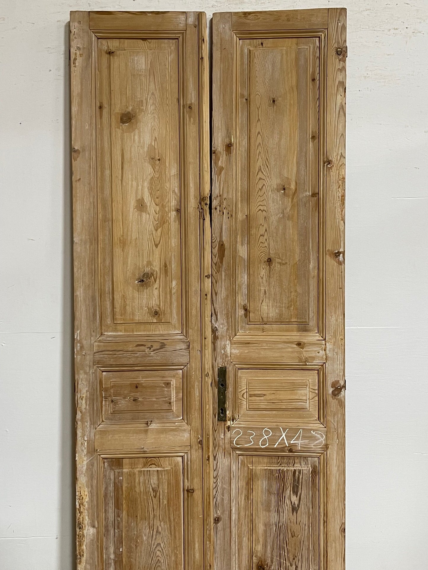 Antique French panel doors (93.75x38.25) I130