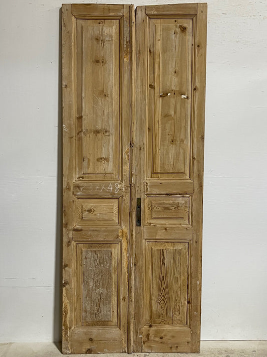 Antique French panel doors (93.5x38) I174