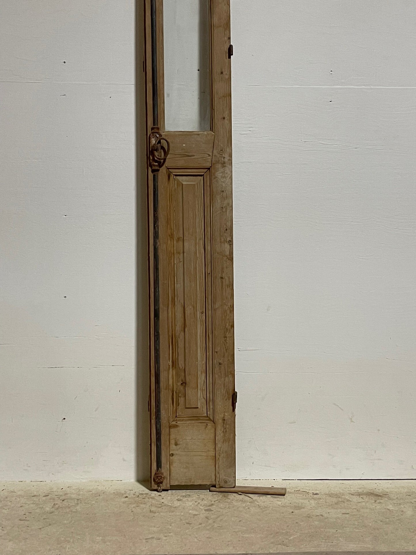 Antique French door with glass (94.5x10.25) H0274s