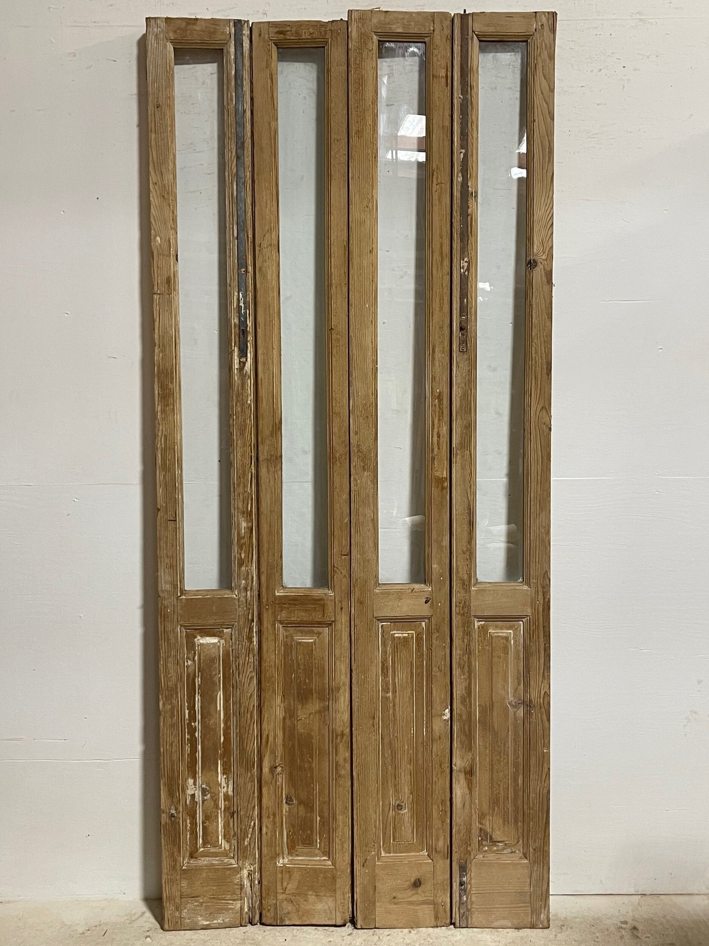 Antique French doors with glass (96.5x42) H0245s