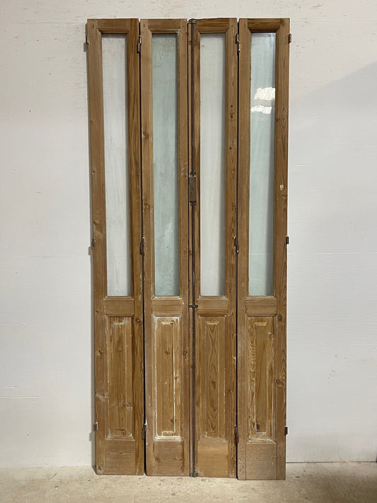 Antique French doors with glass (96x41.5) H0241s