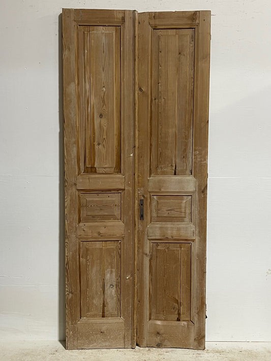 Antique french panel doors (92.25x39) H0069s