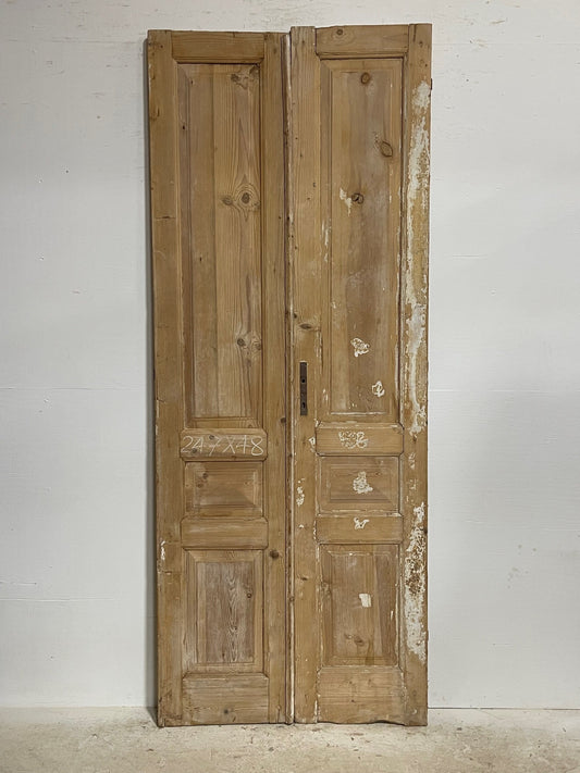 Antique French doors (98x38.5) H0120s