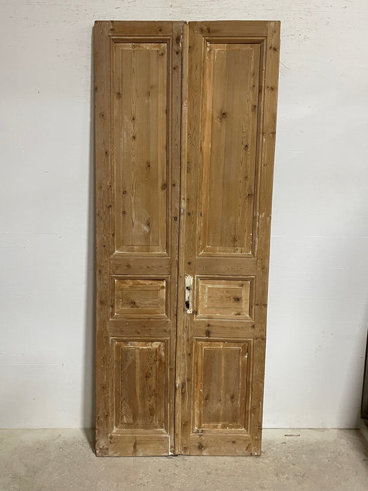 Antique french panel doors (93 x 37.5) I102