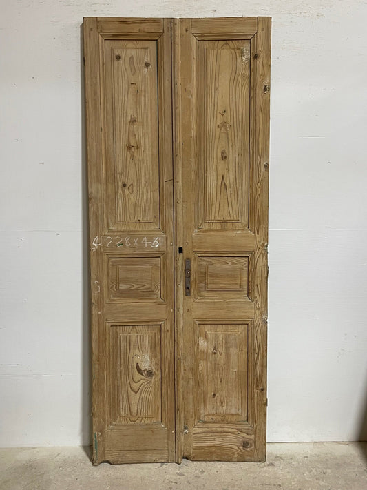 Antique French panel doors (89.75x36.25) I126