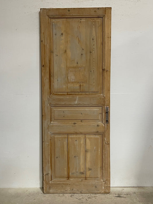 Antique French panel door (87.25x32.25) I203b