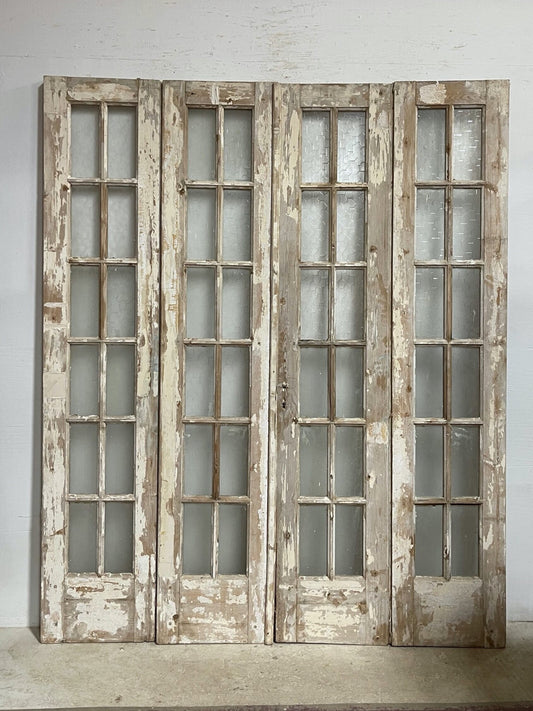 Antique French doors with glass (92.5x76) H0236s