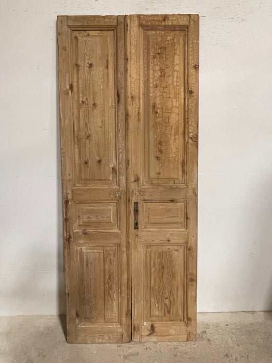 Antique French panel doors (92x38) I109