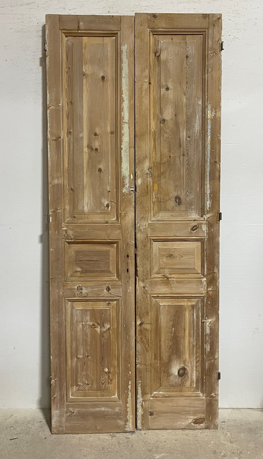 Antique French panel doors (95x39.25) I136