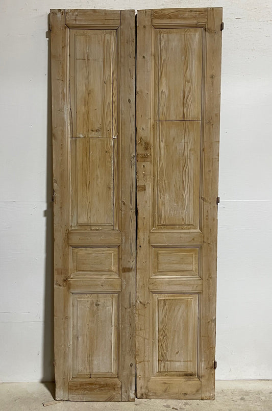 Antique French panel doors (93.25x39.5) I154