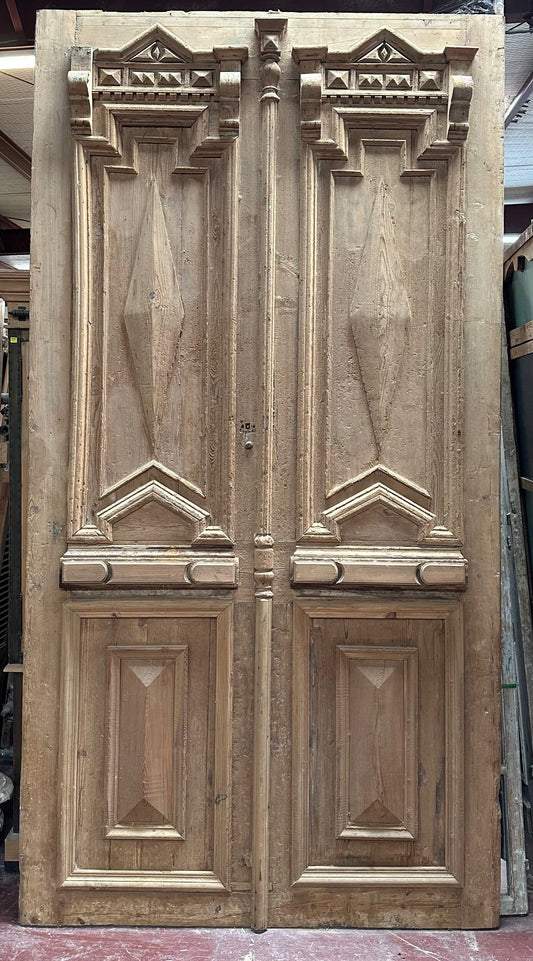 Antique French panel door (126.5x66.5) I259