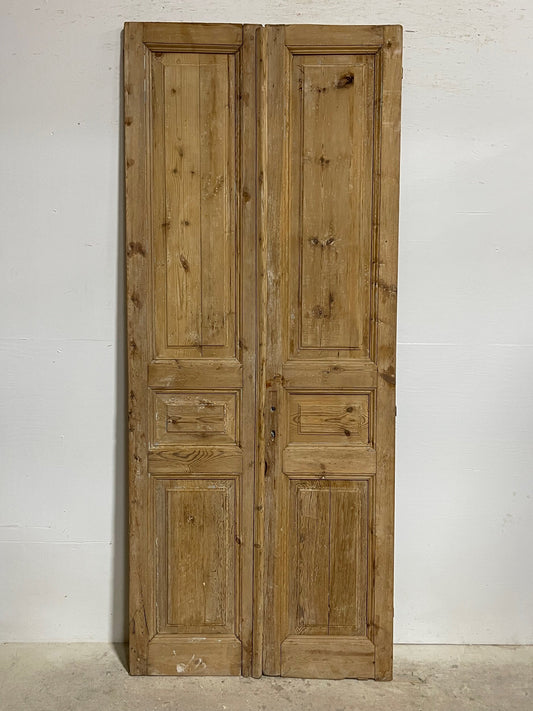 Antique french panel dors (92x 38) I098