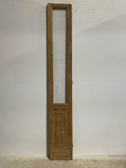 antique French door with glass (94.5x14.25) H0271s